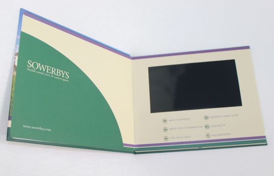 2 - 8 GB mult - functions paper made LCD Video Brochure for greeting