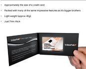 визитная карточка встроенной батареи 2,4 дюймов видео-, перезаряжаемые цифровая видео- брошюра