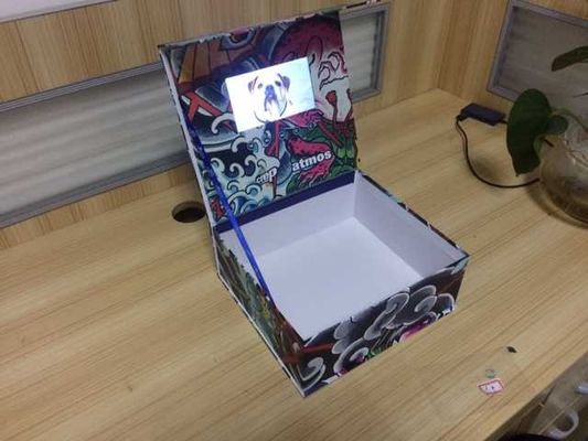 Video in folder multimedia electronic lcd video mailer video brochure box for opening veremonies and company intruction