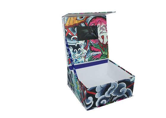 Video in folder multimedia electronic lcd video mailer video brochure box for opening veremonies and company intruction