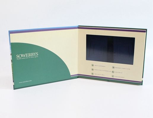 Business Gift Video In Print Brochure 7 Inch Video Book Custom Printing Hardcover