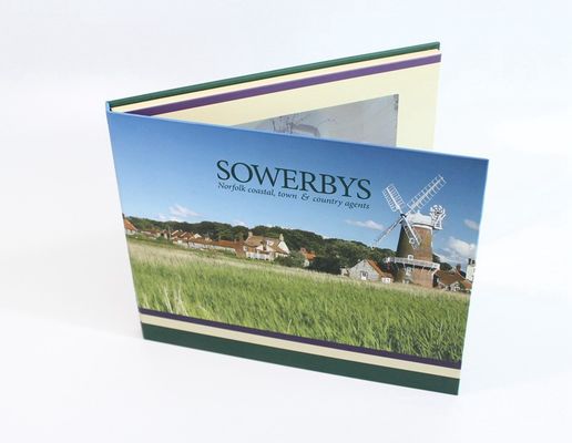 Business Gift Video In Print Brochure 7 Inch Video Book Custom Printing Hardcover