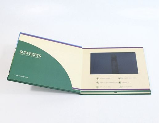 Business Gift Video In Print Brochure 7 Inch Video Book Custom Printing Hardcover