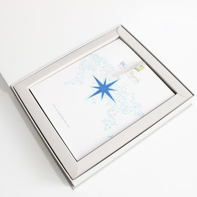 Customized Video In Print Brochure Multimedia Electronic LCD Gift Box Magnetic Switch