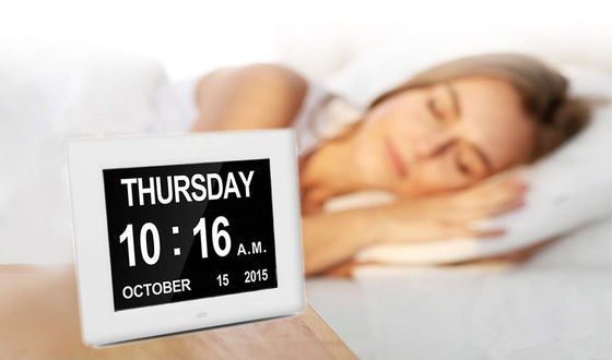 Digital Clock Invitation Lcd Video Greeting Card 5 Alarm Options 1024*768 Resolution