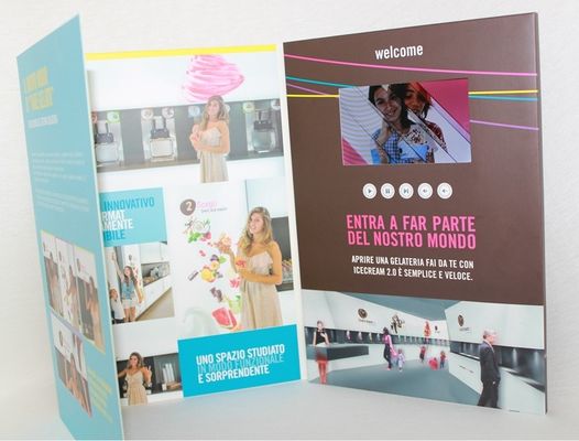 VIDEO IN FOLDER rechargeable battery bespoke video wedding invitations card with 512MB memory