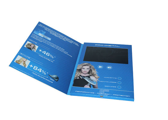 Видео 4 напечатанное цветом в брошюре печати с портом экрана TFT/USB, видео- визитной карточкой